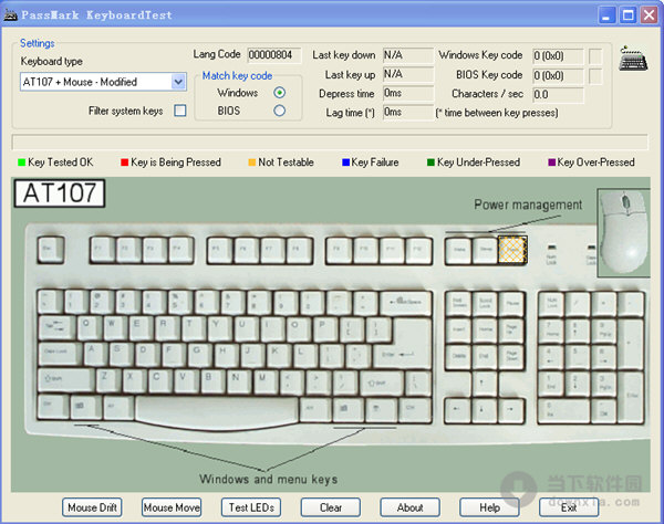 PassMark KeyboardTest