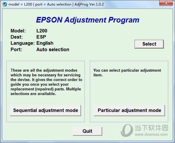 EPSON Adjustment Progrom