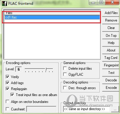 FLAC Frontend