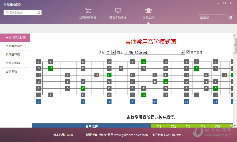 吉他谱阅览器