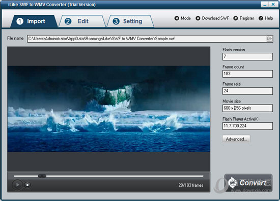 iLike SWF to WMV Converter