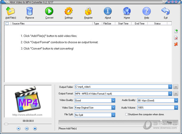 Allok Video to MP4 Converter