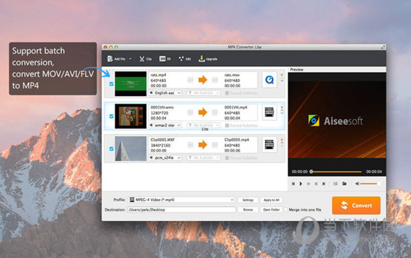 Free MP4 Converter Mac版