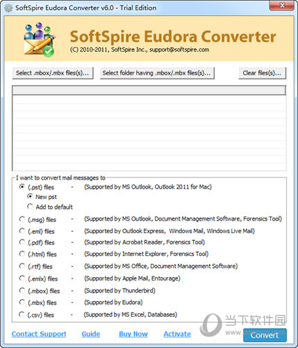 SoftSpire Eudora Converter