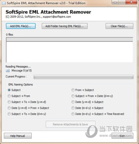 SoftSpire EML Attachment Remover