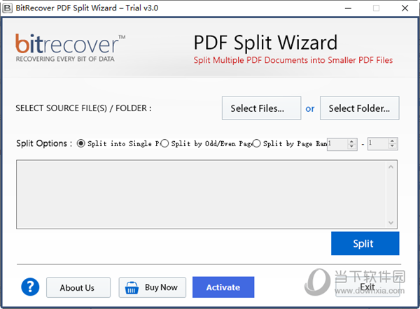 BitRecover PDF Split Wizard