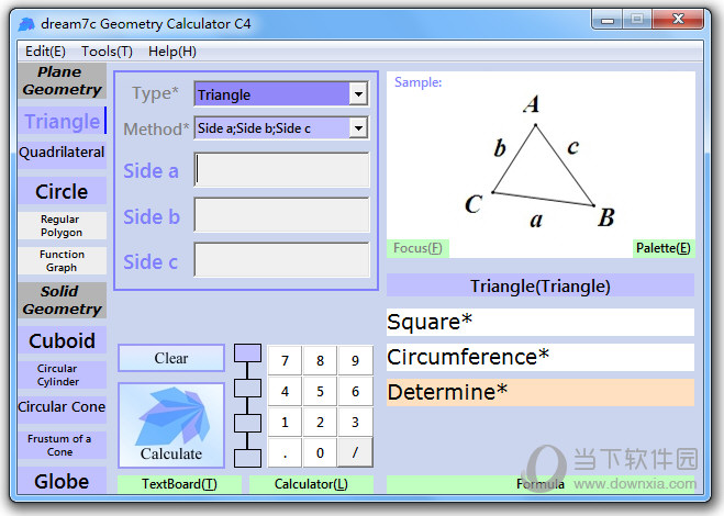 dream7c Geometry Calculator C4