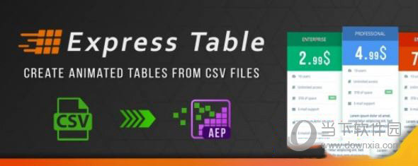 Aescripts Express Table