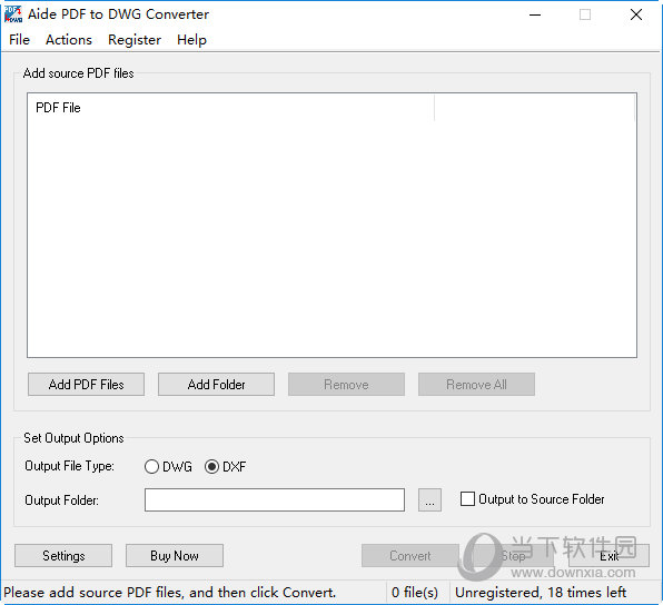 Aide PDF to DWG Converter