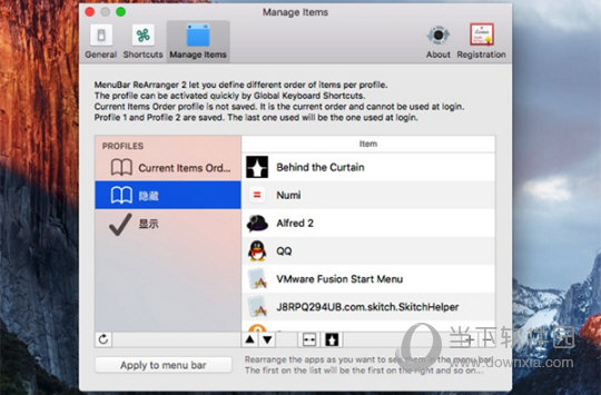 MenuBar ReArranger