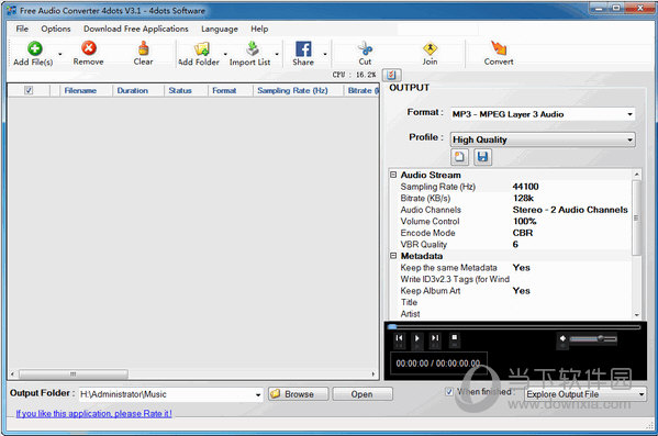 Free Audio Converter 4dots