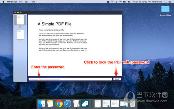 PDF lock Mac版