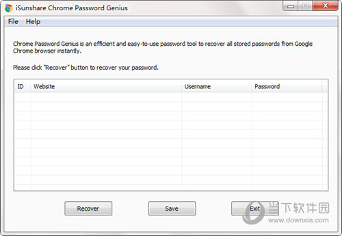 iSunshare Chrome Password Genius