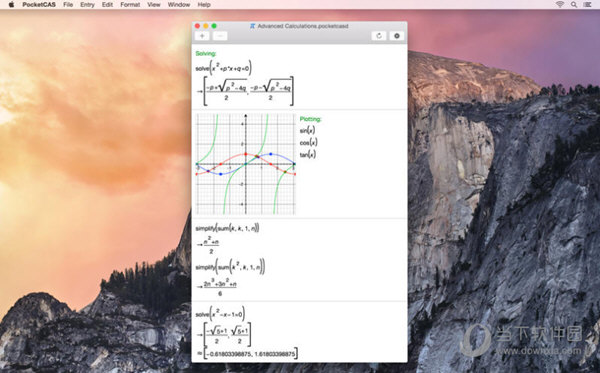 PocketCAS Mathematics Toolkit