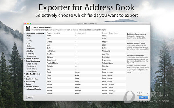 Exporter for Address Book Mac版