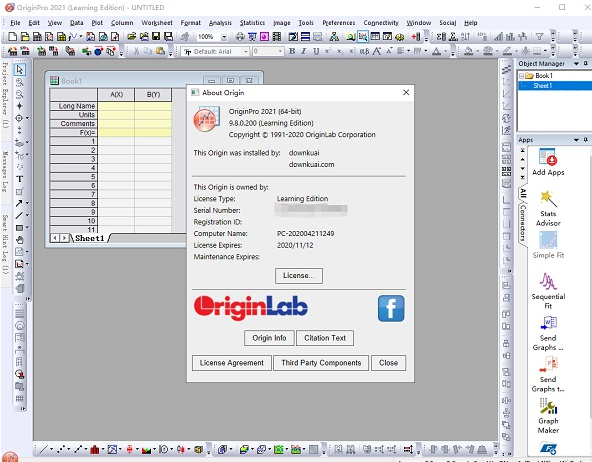 origin pro2021【函数绘图软件】中文破解版