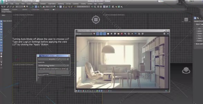 3DMax调色预设LUT脚本插件V Ray LUTs Explorer For 3Ds Max