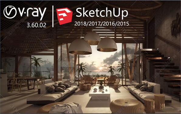 vray3.6 for sketchup【草图大师2015/2016/2017/2018渲染器】中文破解版