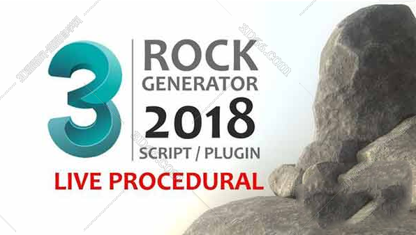 Rock Generator v2 – 3DMax石头生成插件+使用教程