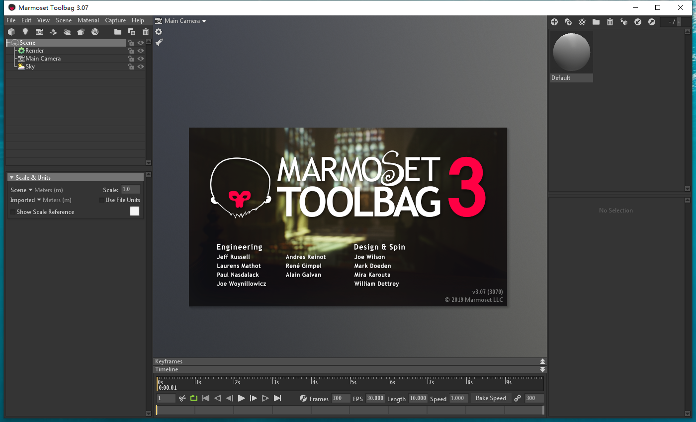 八猴渲染器3.07【Marmoset Toolbag 3.07】破解版