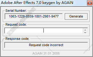 Adobe After Effects7.0激活码【AE7.0注册机】序列号生成器