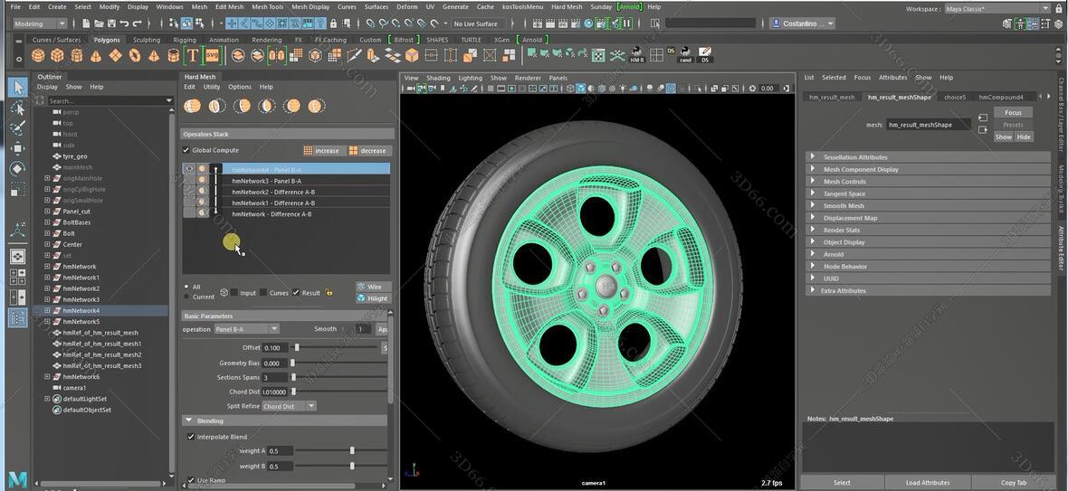 Maya硬表面建模插件：Hardmesh v2.3.3+使用教程