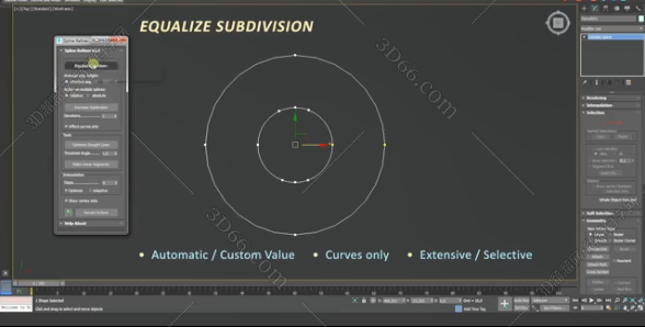 Spline Refiner v1.0 – 3dsMax样条线快速精炼插件+使用教程