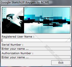 草图大师SketchUp6.0激活码【SU6.0注册机】序列号生成器