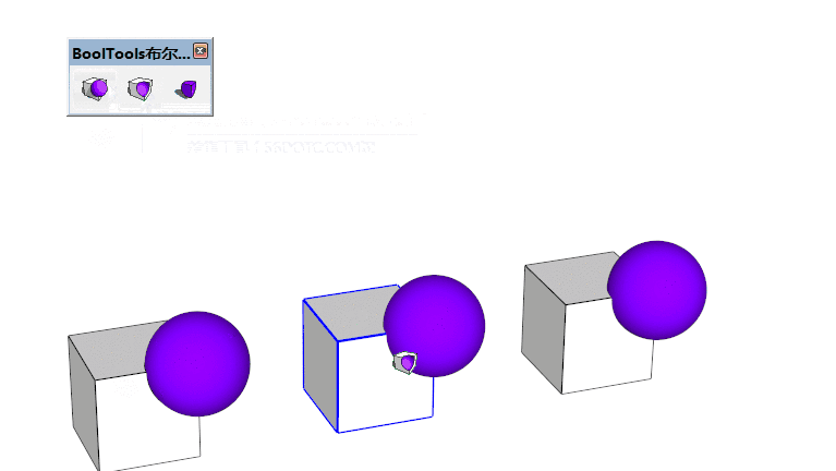 草图大师插件下载：BoolTools v2.1.4 for SU2019-2021【Sketchup布尔优化插件】破解版