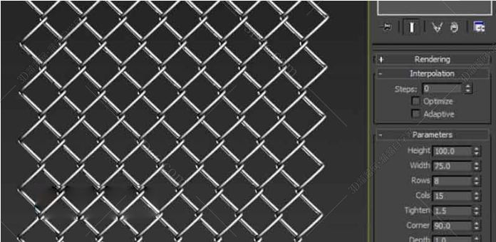 3DMAX MCG Wire Fence v1.01铁丝网快速生成