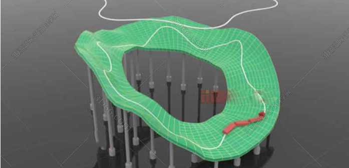 MCG CONFORM SPLINE – 3DMAX样条线投射符合曲面脚本