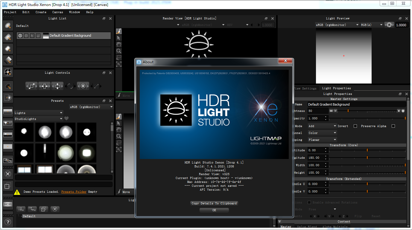 Lightmap HDR Light Studio Carbon 7.4.0【三维渲染室内摄影棚灯光HDR环境软件】破解版 附接口插件