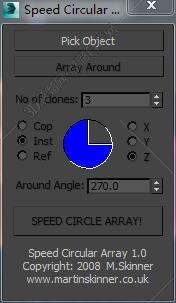 3DMAX圆形阵列脚本插件
