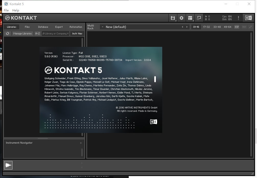 Kontakt 5.8【免破解补丁】完美激活版