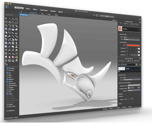 犀牛Rhinoceros 6.25 for Mac【3D建模软件】破解版