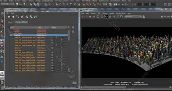 Maya集群动画插件：Golaem Crowd v6.4.3