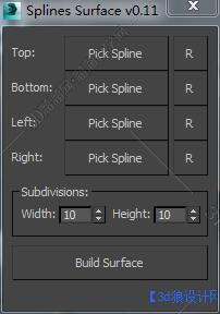 3DMAX线成面脚本插件