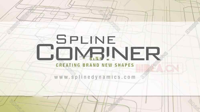 3DMax样条线全能编辑插件：SplineCombiner v1.0 For 2012-2019+使用教程