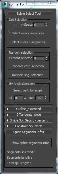 3DMAX spline_toolbox_v1.1脚本插件