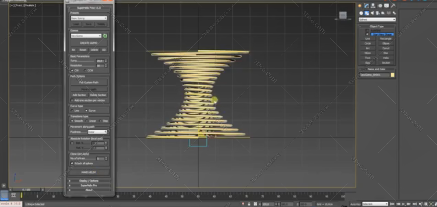 3DMax样条线插件 – SuperHelixPro v1.07 For 2012-2019