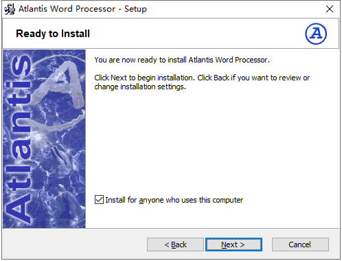 Atlantis Word Processor安装教程步骤