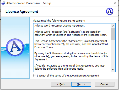 Atlantis Word Processor安装教程步骤