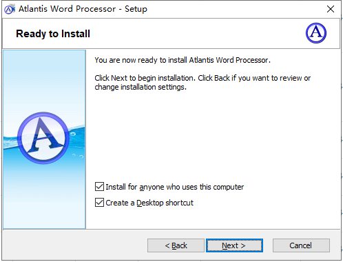 Atlantis Word Processor安装教程步骤