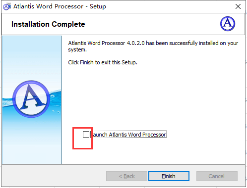 Atlantis Word Processor安装教程步骤