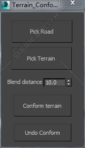 3DMAX terrain_conformer脚本插件