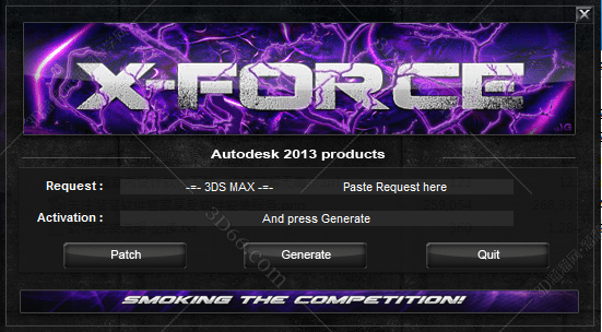 3Dmax2013激活码【3Dsmax2013注册机】序列号生成器