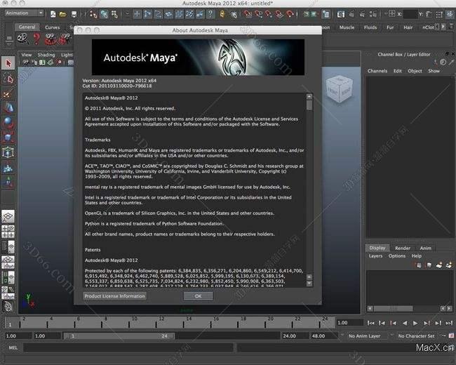 玛雅Maya2012 for Mac【玛雅2012 Mac版】破解版