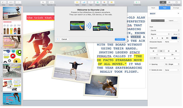 keynote for Mac v10.1.0【幻灯片演示文稿制作软件】苹果免费破解版