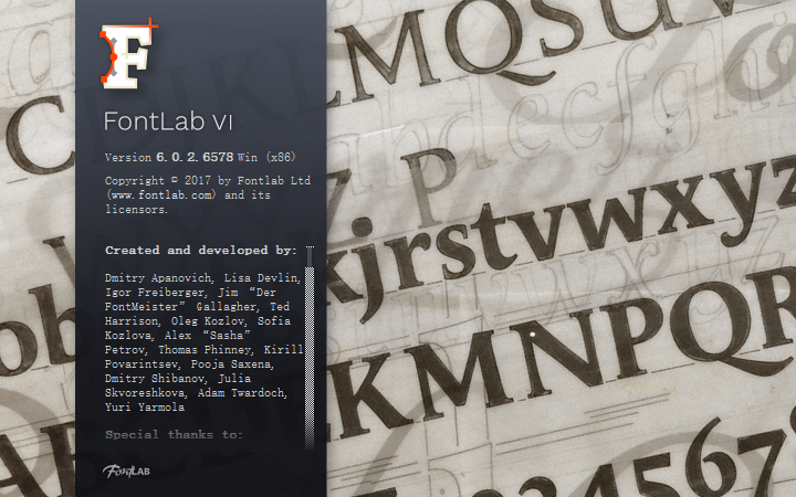 FontLab VI 6.0.2【字体设计及开发软件】英文破解版