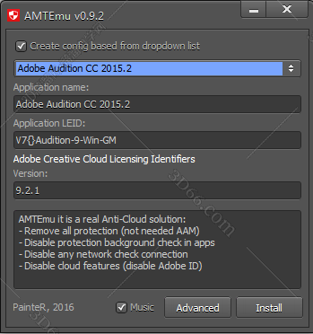 Adobe Audition cc2015.2序列号【Au cc2015.2注册机】破解补丁